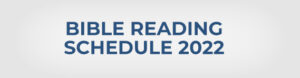 Bible Reading Schedule 2022
