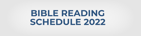 Bible Reading Schedule 2022